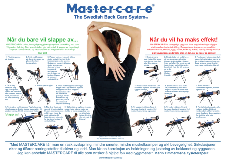 Mastercare veiledning-øvelser