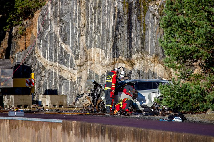 Volvo Cars kollisionstest redningsarbejde