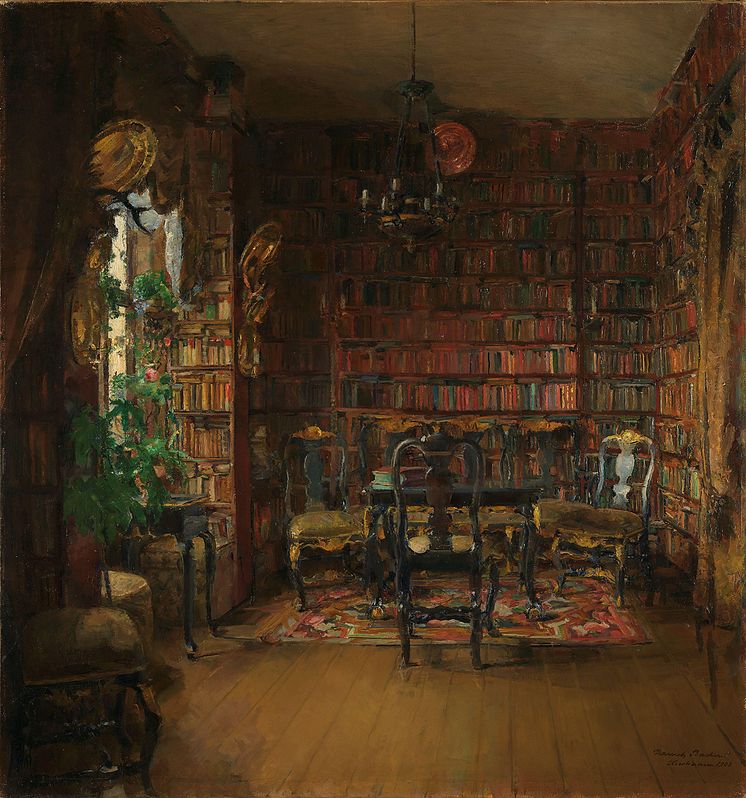 Harriet Backer, «The Library of Thorvald Boecks», 1902