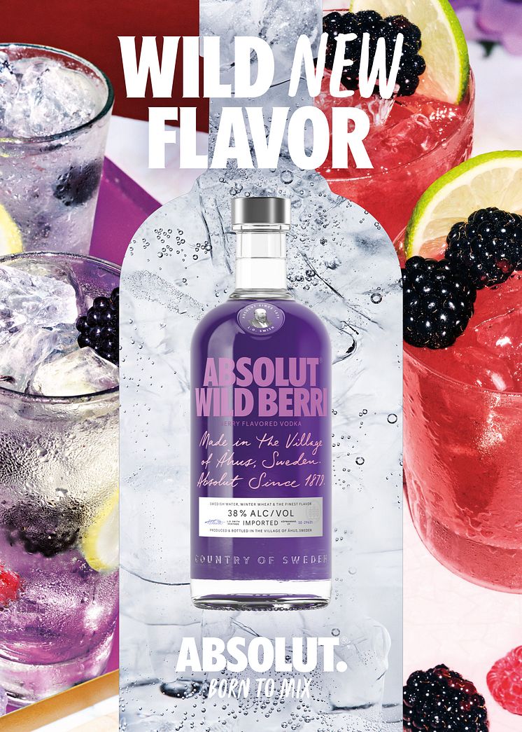 Absolut Wild Berri key visual