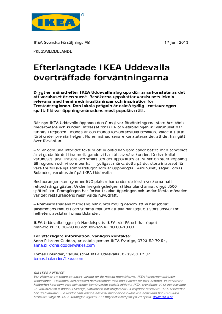 Efterlängtade IKEA Uddevalla överträffade förväntningarna