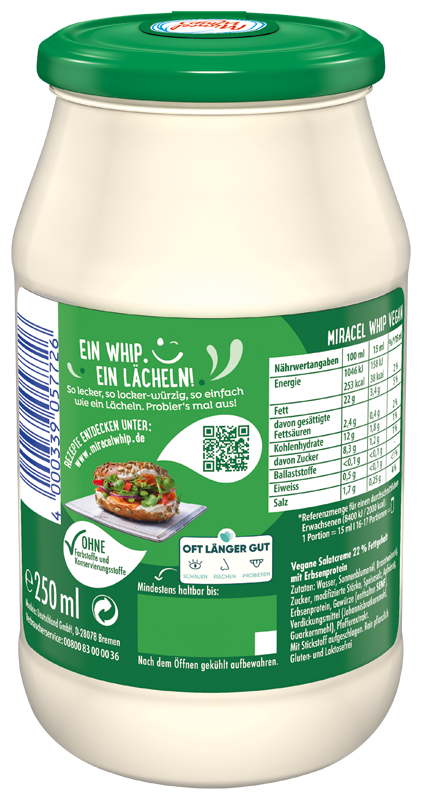 Mdlz_Miracel Whip Vegan Produkt