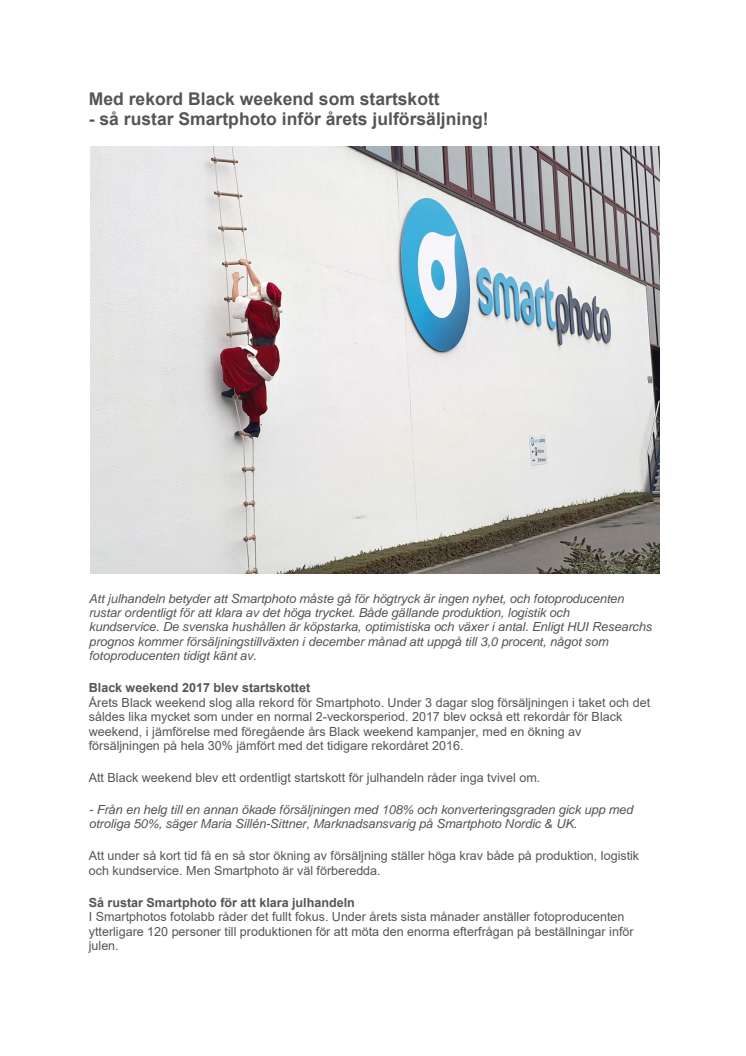 Med rekord Black weekend som startskott - så rustar Smartphoto inför årets julförsäljning!