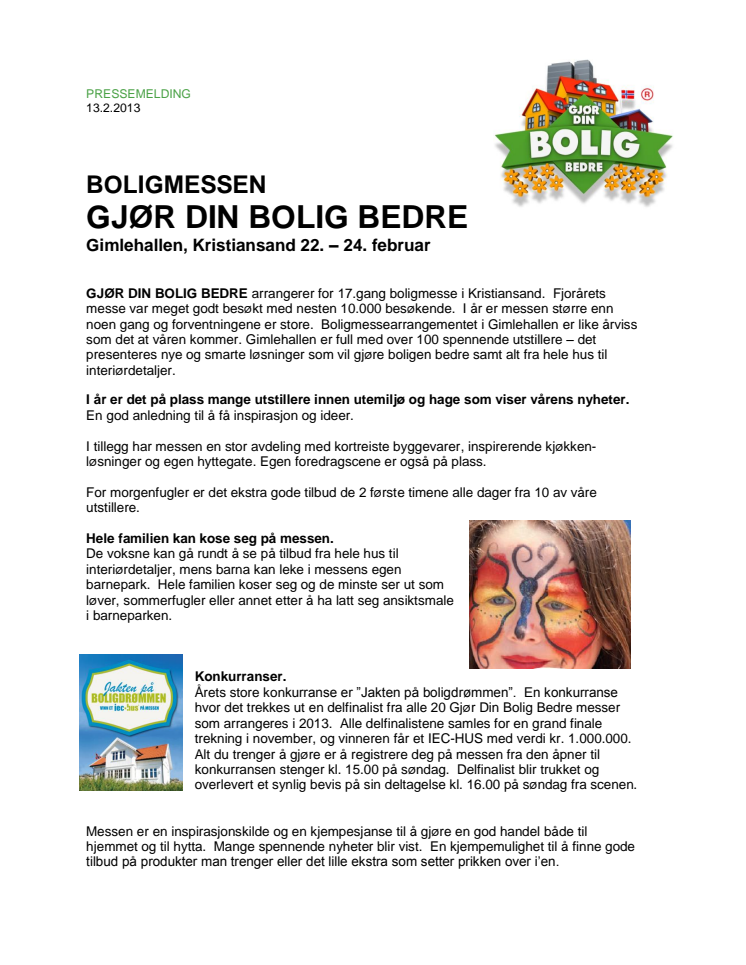 Boligmesse i Gimlehallen, Kristiansand