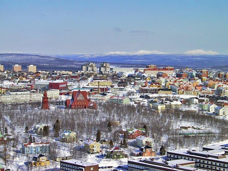 Kiruna innan stadsomvandlingen