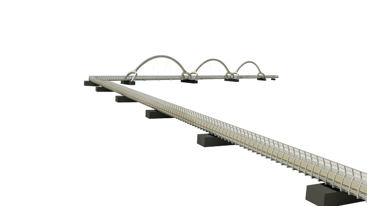 Europas längsta gångbro byggs i Sölvesborg
