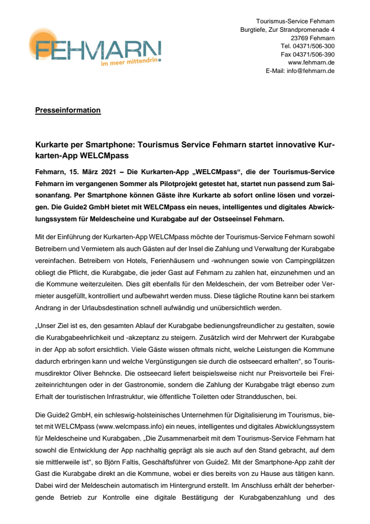 Presseinformation_Tourismus-Service Fehmarn_WELCMpass.pdf