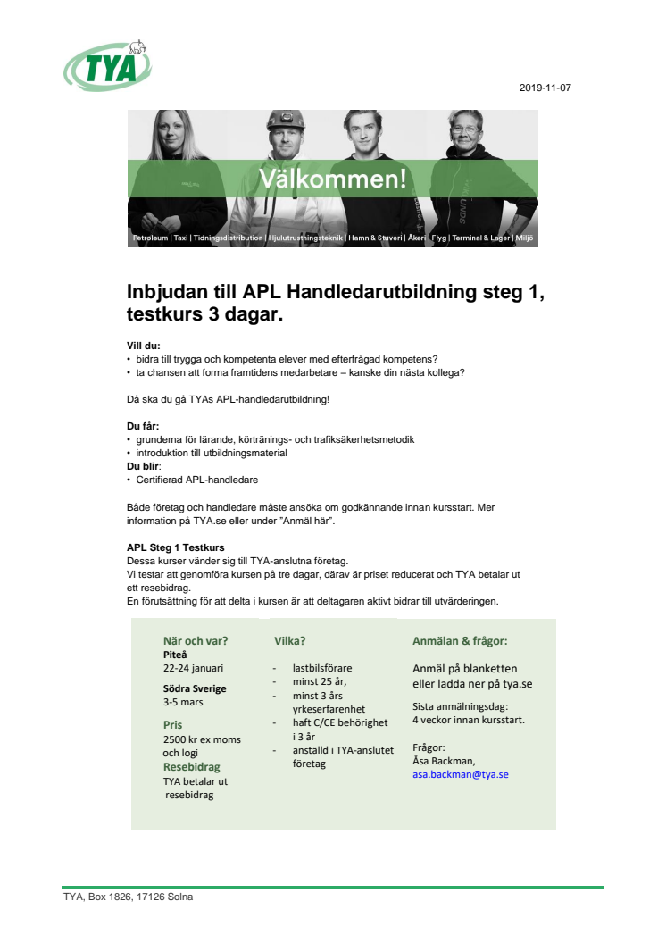 APL handledarutbildning steg 1