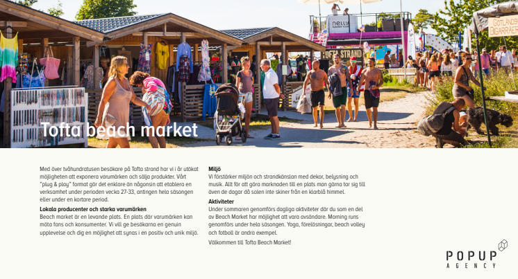 Tofta Beach Market - Gotlands nya Pop up marknad