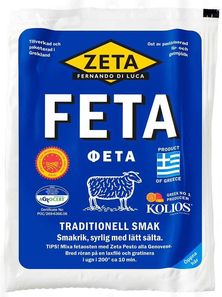Sveriges mest sålda Fetaost från Zeta