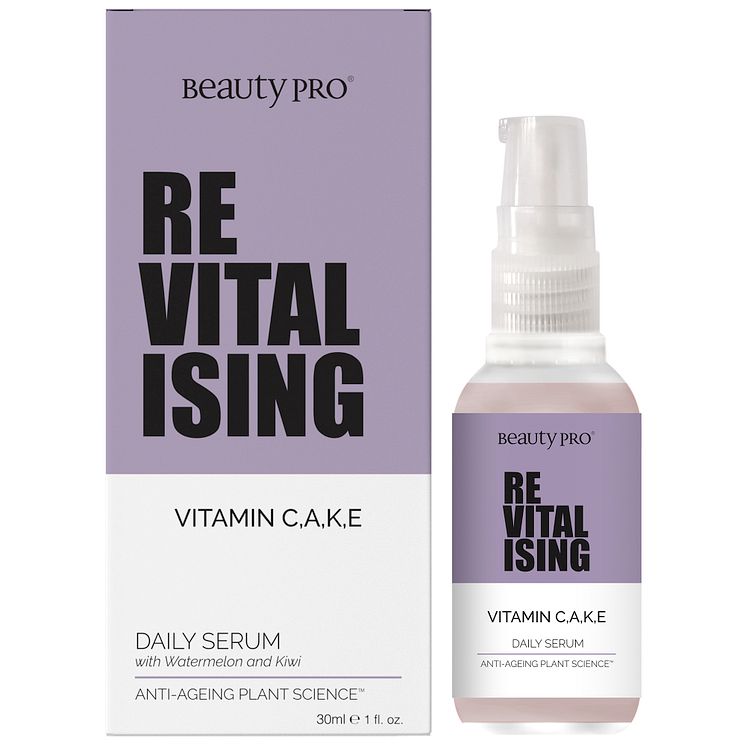 BeautyPro REVITALISING Box and Bottle