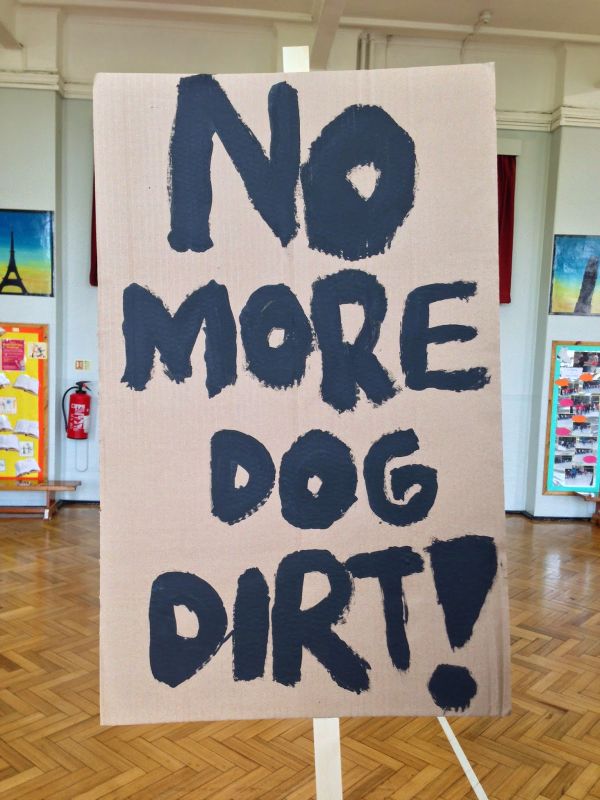 Peter Liversidge, No More Dog Dirt, 2014