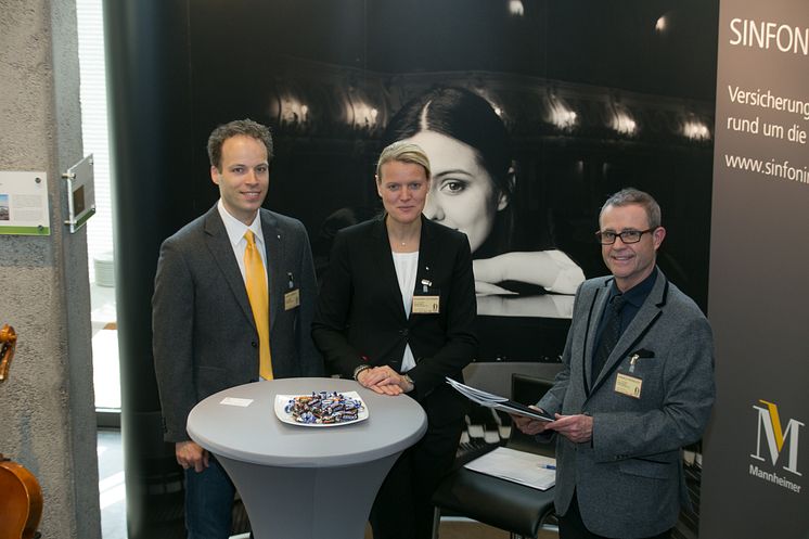 Klaus Giebels, Susanne Leuthner, Harald Fröhlich (SINFONIMA) auf dem DOT 2015