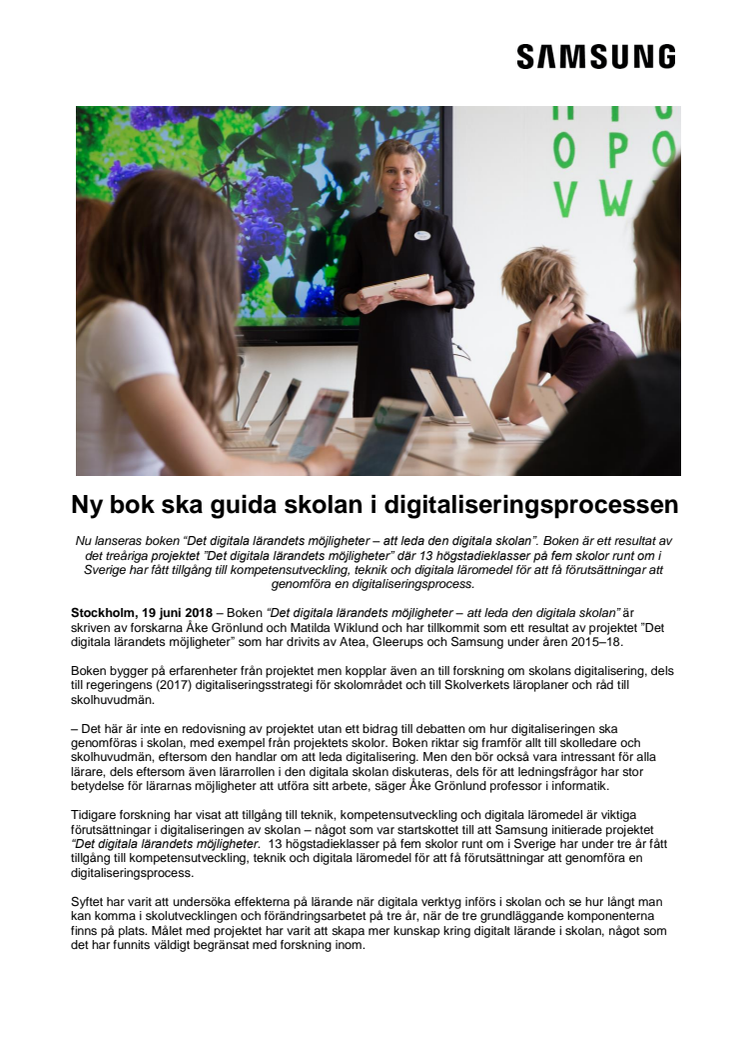 Ny bok ska guida skolan i digitaliseringsprocessen