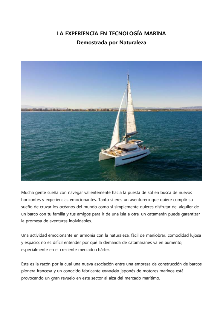 CATANA: Demostrada por Naturaleza