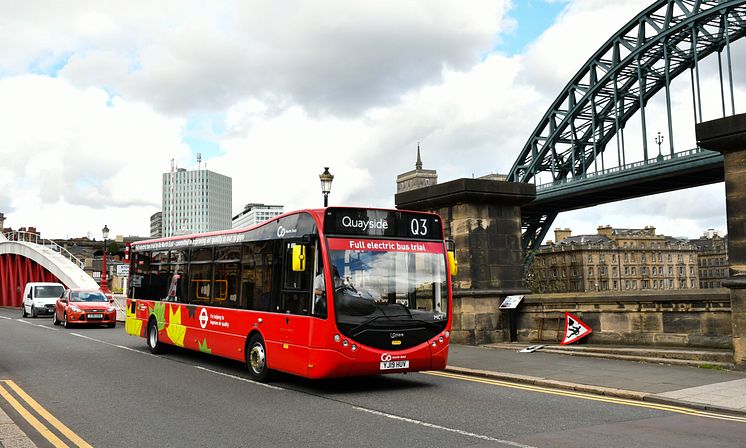 Electric bus trial at Go North East