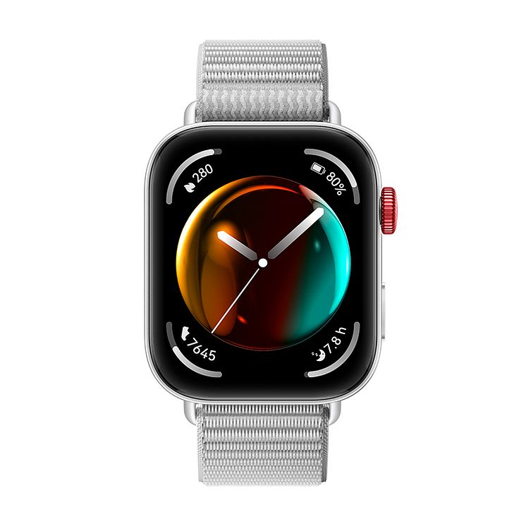Huawei Watch Fit 3__Basic Angle_Grey nylon_Front
