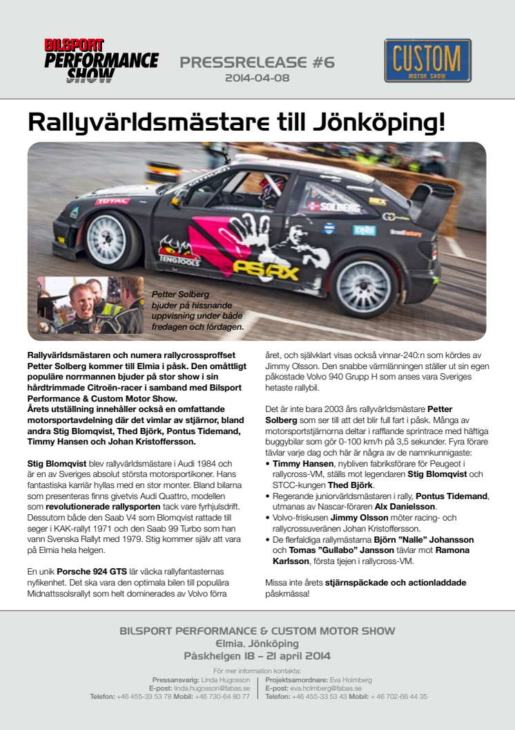 Rallyvärldsmästare till Jönköping!