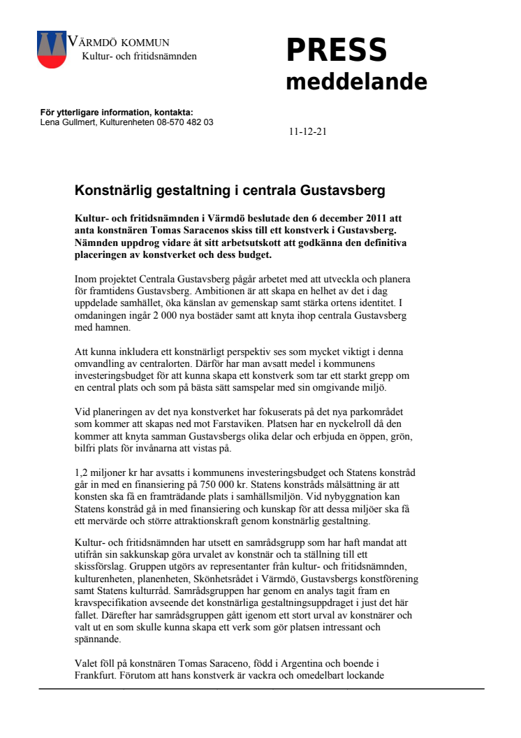 Konstnärlig gestaltning i centrala Gustavsberg 