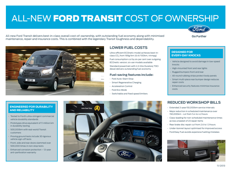 NY FORD TRANSIT OVERBLIK