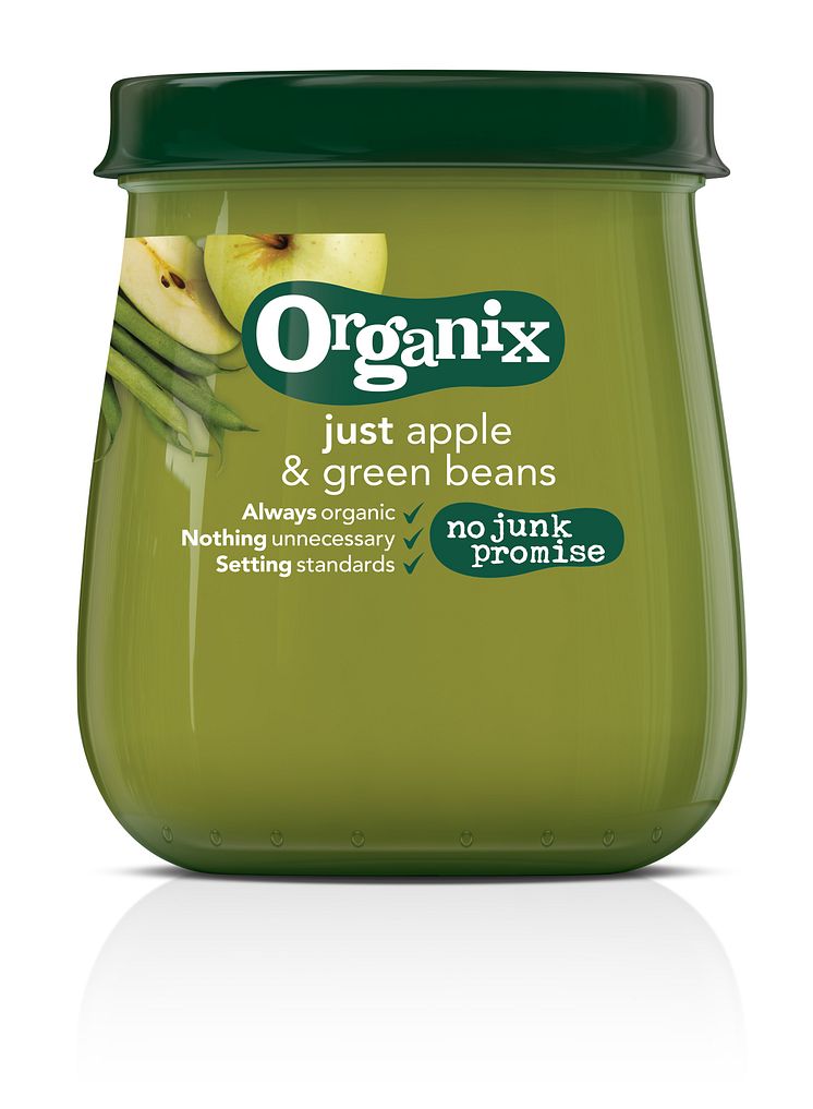 Organix just apple & green beans