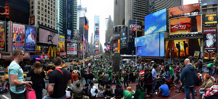 Världens största St Patricks Day-parad i New York.