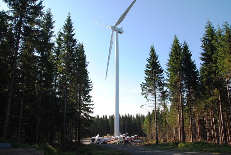 Vindkraftverk på Högtjärnsklack