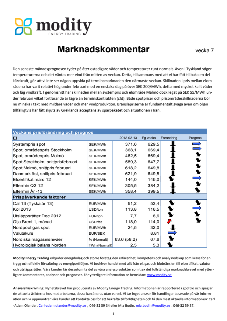 Marknadskommentar v.7