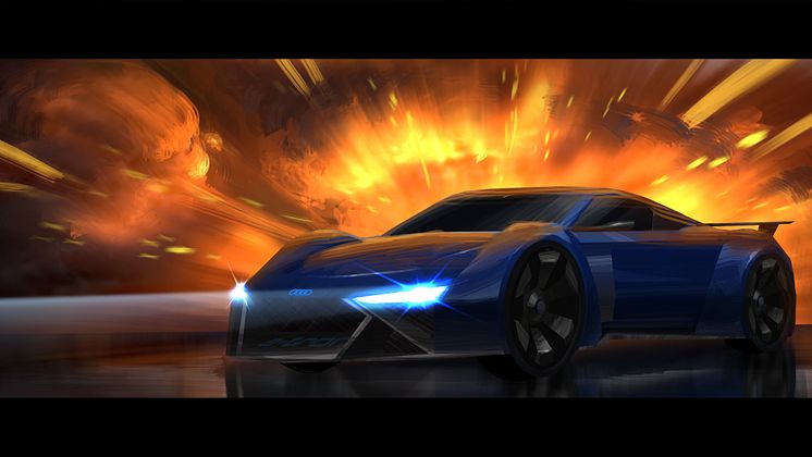 Audi RSQ e-tron (konceptbil til animationsfilmen Spies in Disguise)