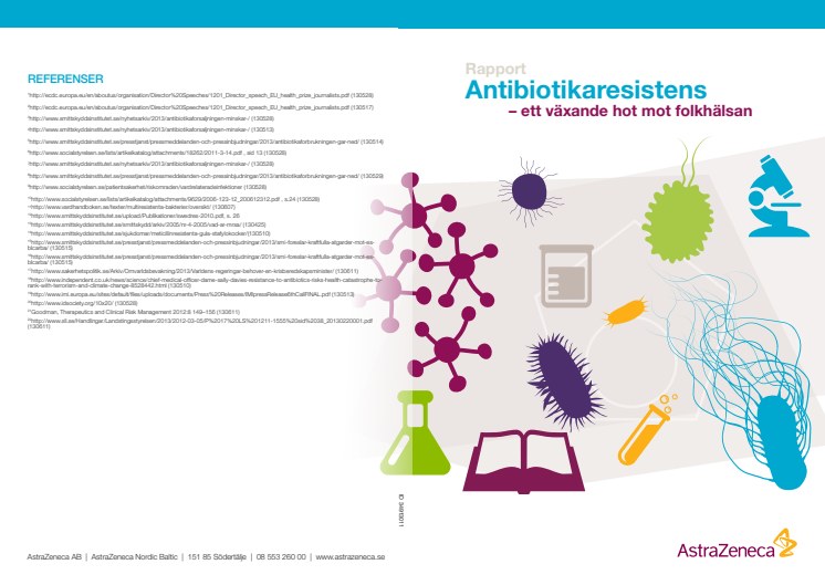 Antibiotikaresistens, ett växande hot. En rapport från AstraZeneca Juli 2013