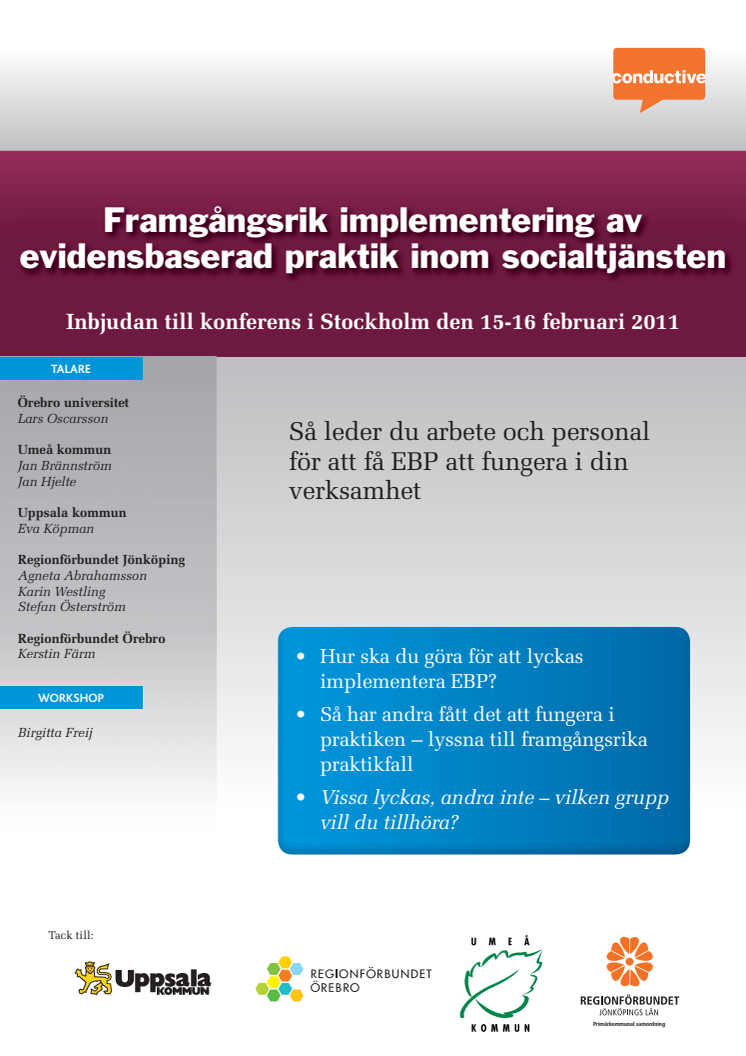 Implementering av evidensbaserad praktik inom socialtjänsten