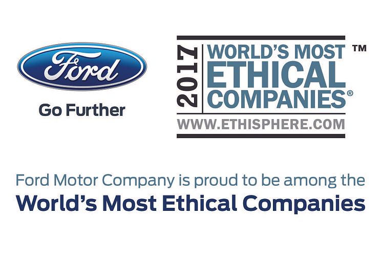 Ford er blandt verdens mest etiske virksomheder