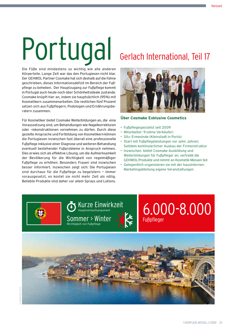 Gerlach in Portugal: Schönheitsideale prägen die Fußpflege