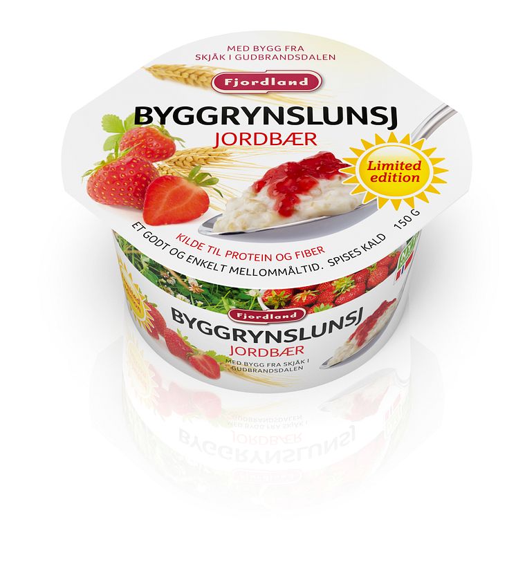 Byggrynslunsj med jordbær, limited edition