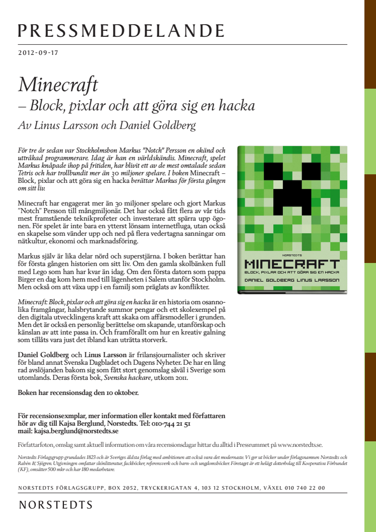Minecraft – historien om Markus "Notch" Persson och spelet som vände allt upp och ned