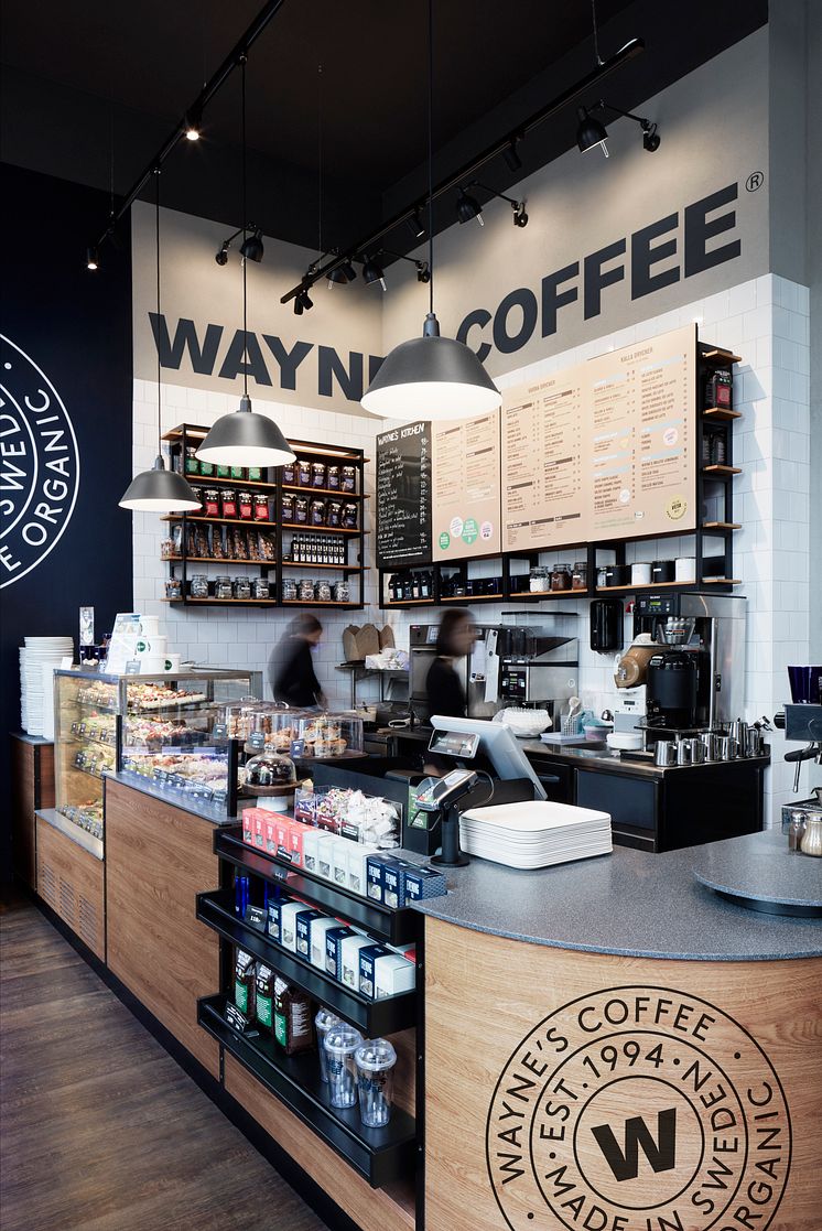 Wayne´s Coffee kafé koncept