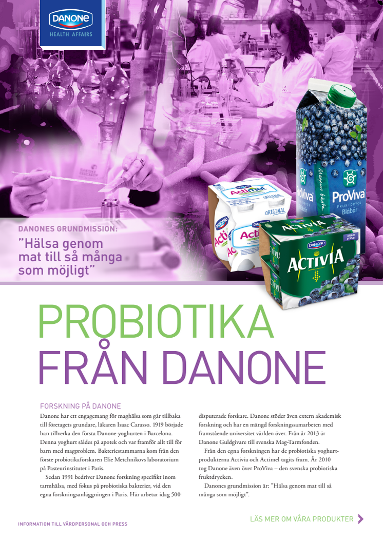 Faktablad Probiotika & Produkter