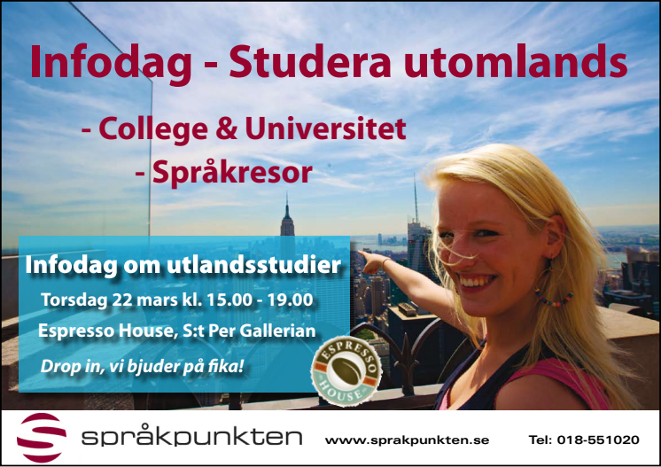 Studera utomlands - Informationsdag