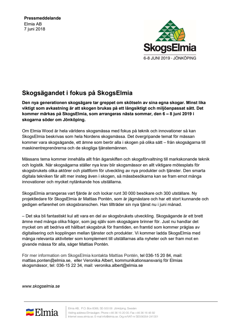 ​Skogsägandet i fokus på SkogsElmia