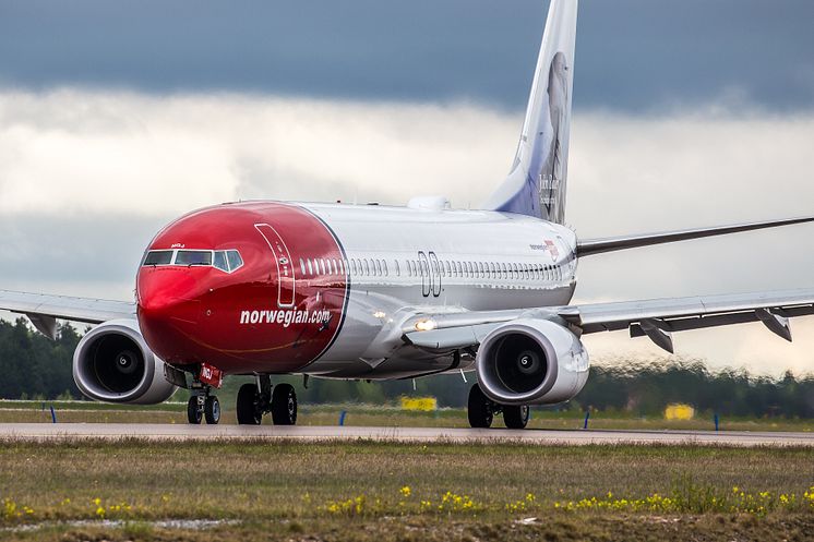 Norwegian's Boeing 737-800 Aircraft. Foto: David Charles Peacock