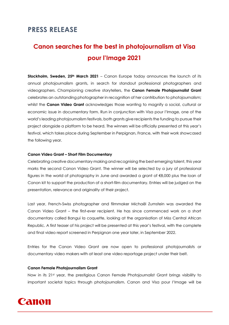 Pressmeddelande Canon Visa pour l'Image 2021 Grants.pdf