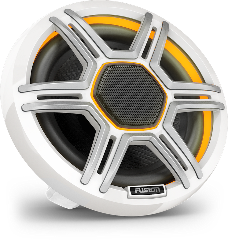 FusionApolloSpeakers_6.5inch_SportsWhite_FrontRight_Oragne.png
