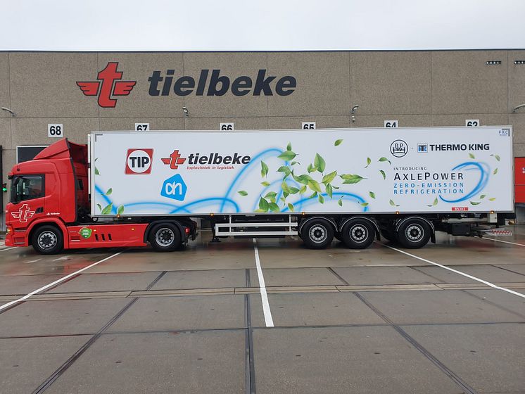 Spedition tielbeke fährt mit ePower von BPW