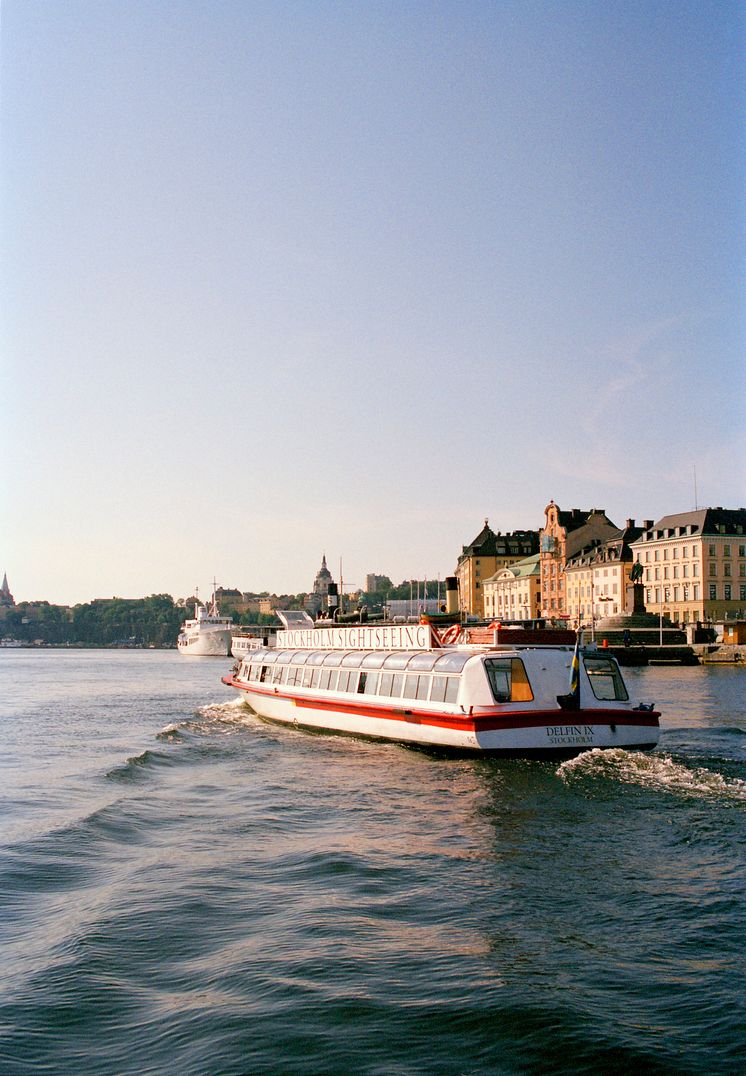 Sightseeing med båt i Stockholm