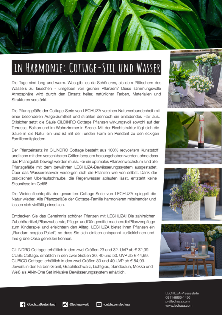 In Harmonie: Cottage-Stil und Wasser