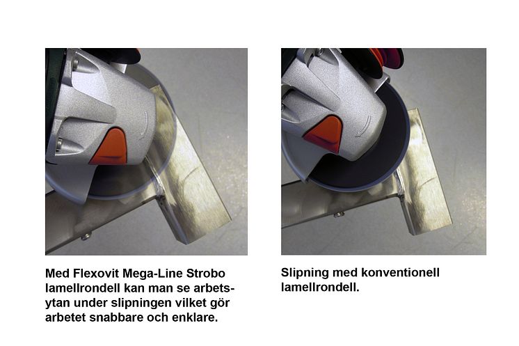 Flexovit Mega-Line Strobo lamellrondell - sammenlikning