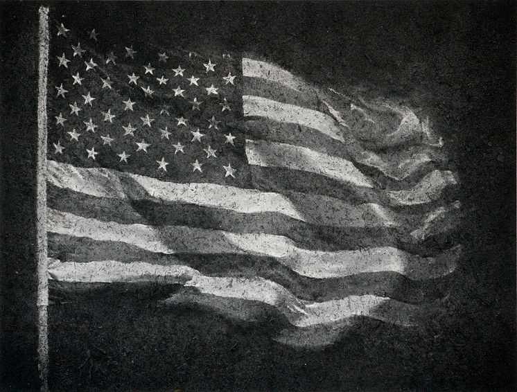Chinese Summer, Zhang Huan, American Flag No 9, 2010, Astrup Fearnley Samlingen 