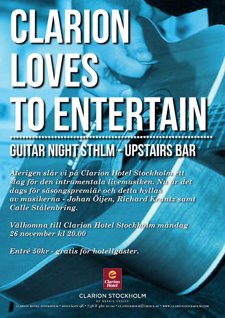 Guitar Night STHLM 26 november