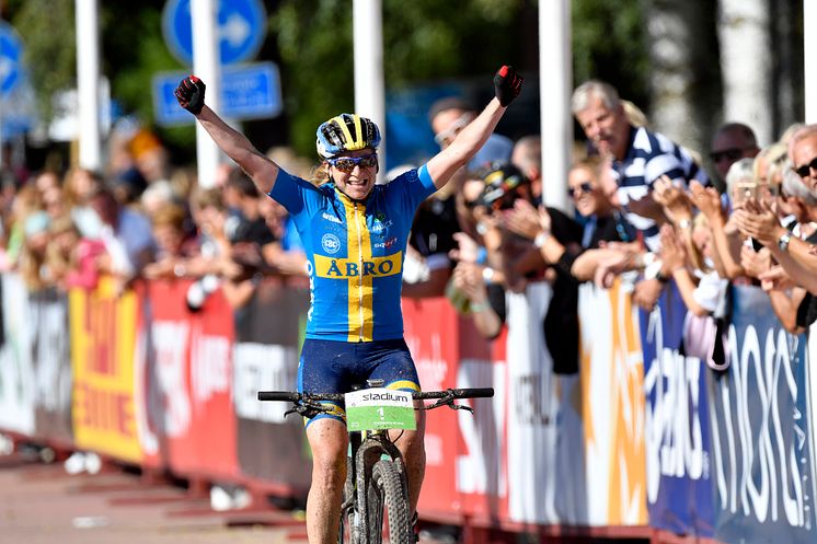 Jennie Stenerhag, Falu CK, vann Cykelvasan 2016. Hennes tredje seger i Cykelvasan