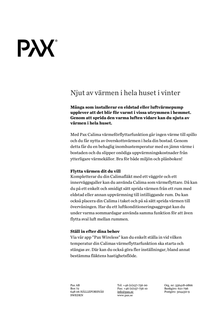 Njut av värmen i hela huset i vinter